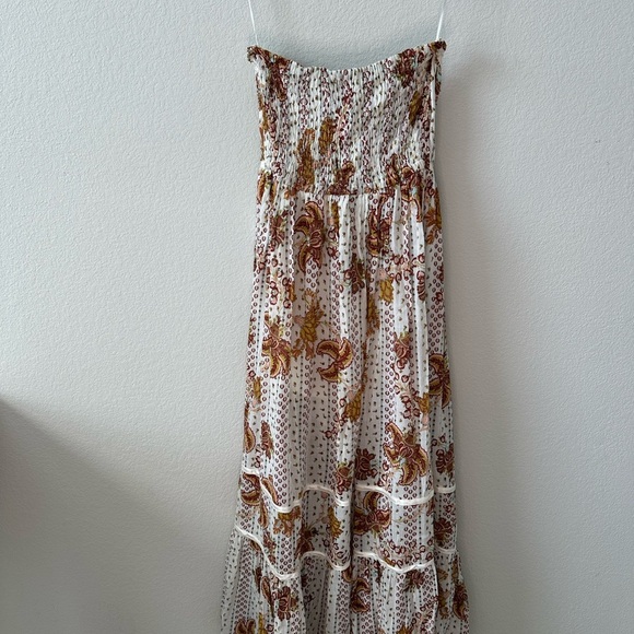 Free People Rare Bali Sweet Songs Maxi Dress SZ S - Picture 10 of 11